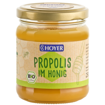 Miere cu propolis bio Hoyer, 250g Miere cu propolis bio Hoyer, 250g