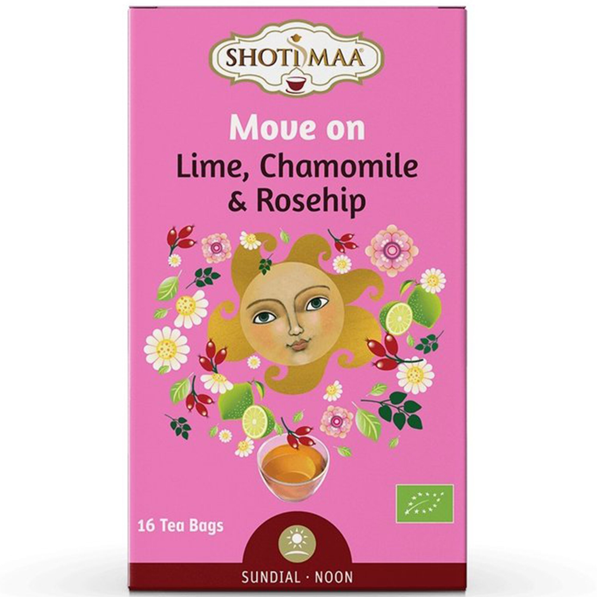 Ceai Shotimaa sundial move on lime, musetel si macese bio, 16 plicuri