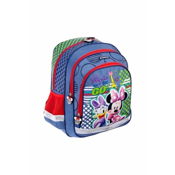 Ghiozdan scoala, Minnie Mouse, Daisy, 3 compartimente, albastru, 38 cm Ghiozdan scoala, Minnie Mouse, Daisy, 3 compartimente, albastru, 38 cm