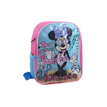 Ghiozdan gradinita, Minnie Mouse, Flamingo, 1 compartiment, roz, 17 cm Ghiozdan gradinita, Minnie Mouse, Flamingo, 1 compartiment, roz, 17 cm