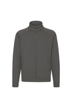 Bluza barbati Set-in Sweat, Fruit of the Loom, Premium, Bumbac/Poliester, cu fermoar, Gri inchis Bluza barbati Set-in Sweat, Fruit of the Loom, Premium, Bumbac/Poliester, cu fermoar, Gri inchis