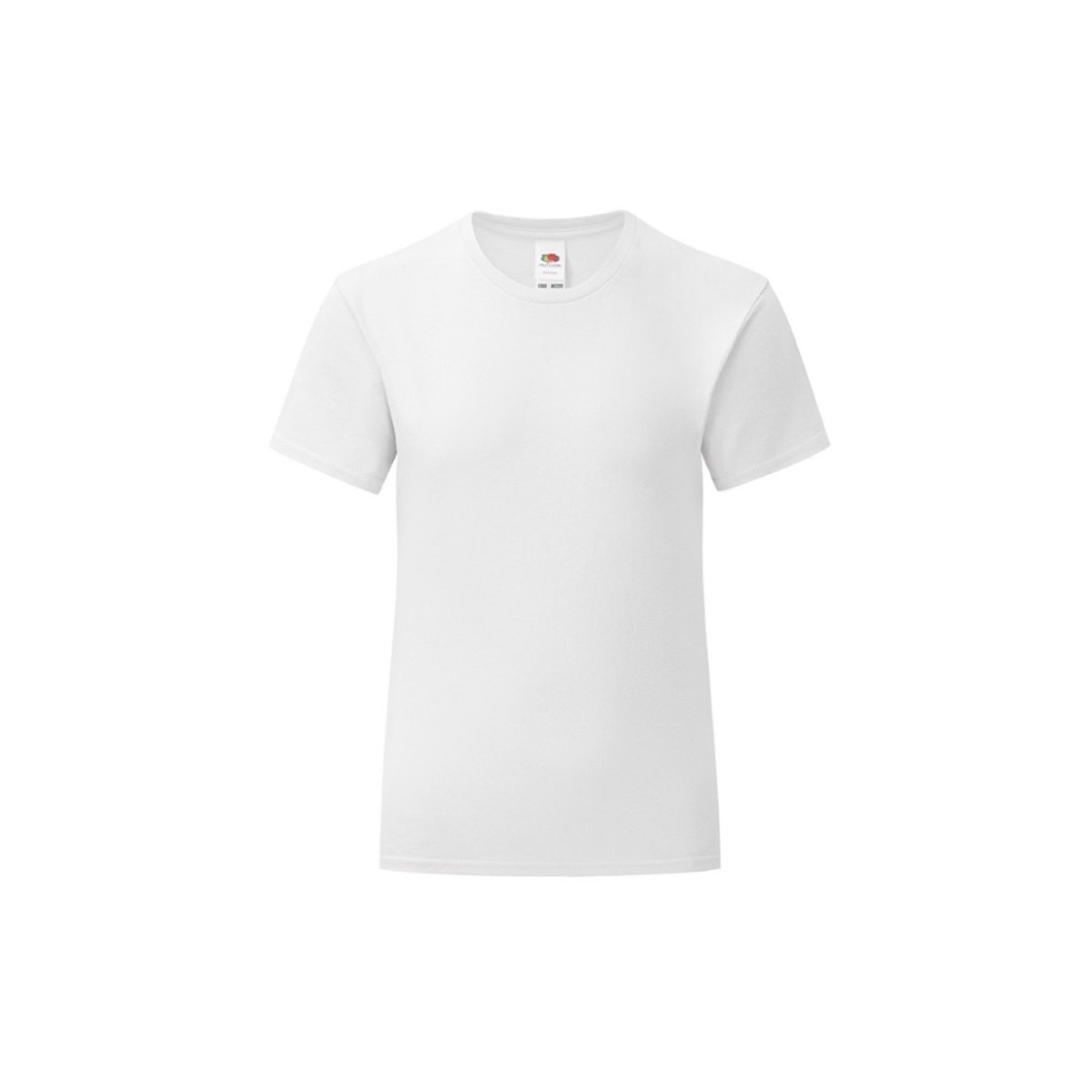 Tricou pentru Fete Fruit of the Loom Iconic, Bumbac, Alb, 9-11 Ani