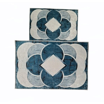 Set covoare baie antiderapante, 2 piese, 60x90cm, 40x60cm, Model 12 Set covoare baie antiderapante, 2 piese, 60x90cm, 40x60cm, Model 12