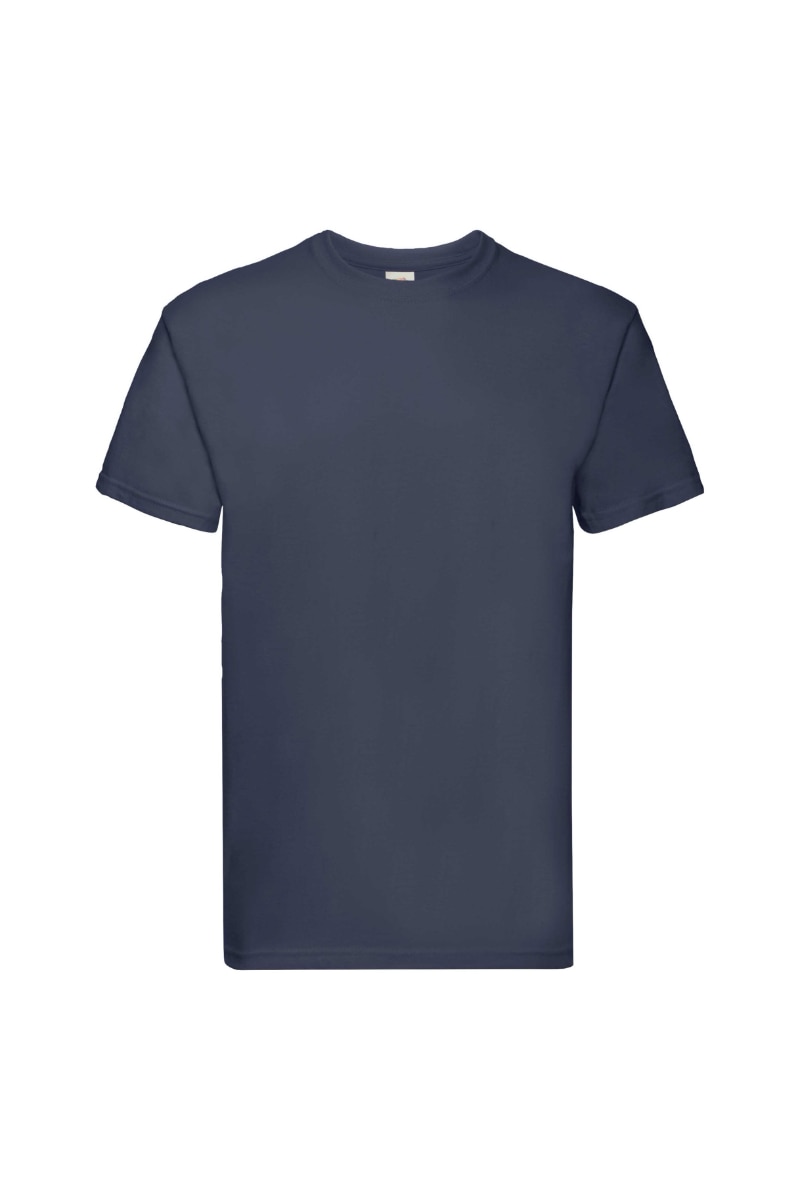 Tricou Fruit of the Loom, Bumbac, Simplu, Bleumarin
