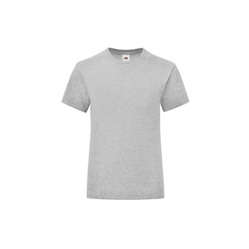 Tricou pentru Fete Fruit of the Loom Iconic, Bumbac, Gri deschis, 14-15 Ani Tricou pentru Fete Fruit of the Loom Iconic, Bumbac, Gri deschis, 14-15 Ani