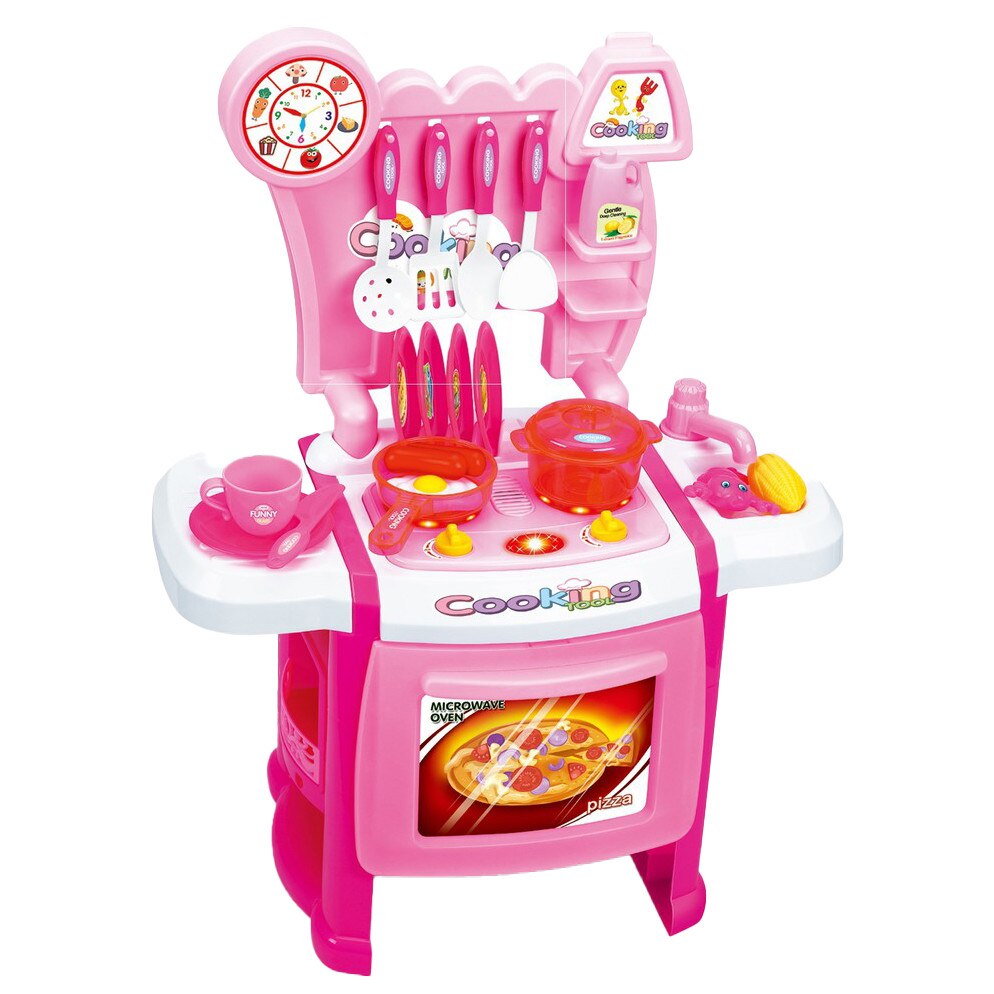 Bucatarie copii Salamandra Kids cu Accesorii, Lumini si Sunet