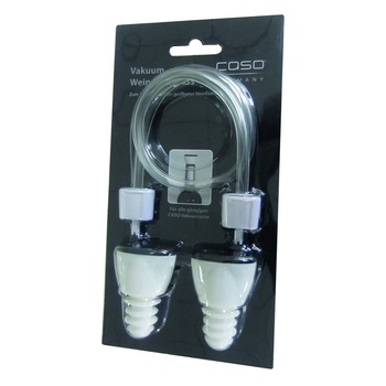 Set doua dopuri pentru vidarea vinului Caso Germany, furtun inclus, compatibil cu toate aparatele de vidat Caso, usor de folosit, compact, reutilizabil, eficient Set doua dopuri pentru vidarea vinului Caso Germany, furtun inclus, compatibil cu toate aparatele de vidat Caso, usor de folosit, compact, reutilizabil, eficient