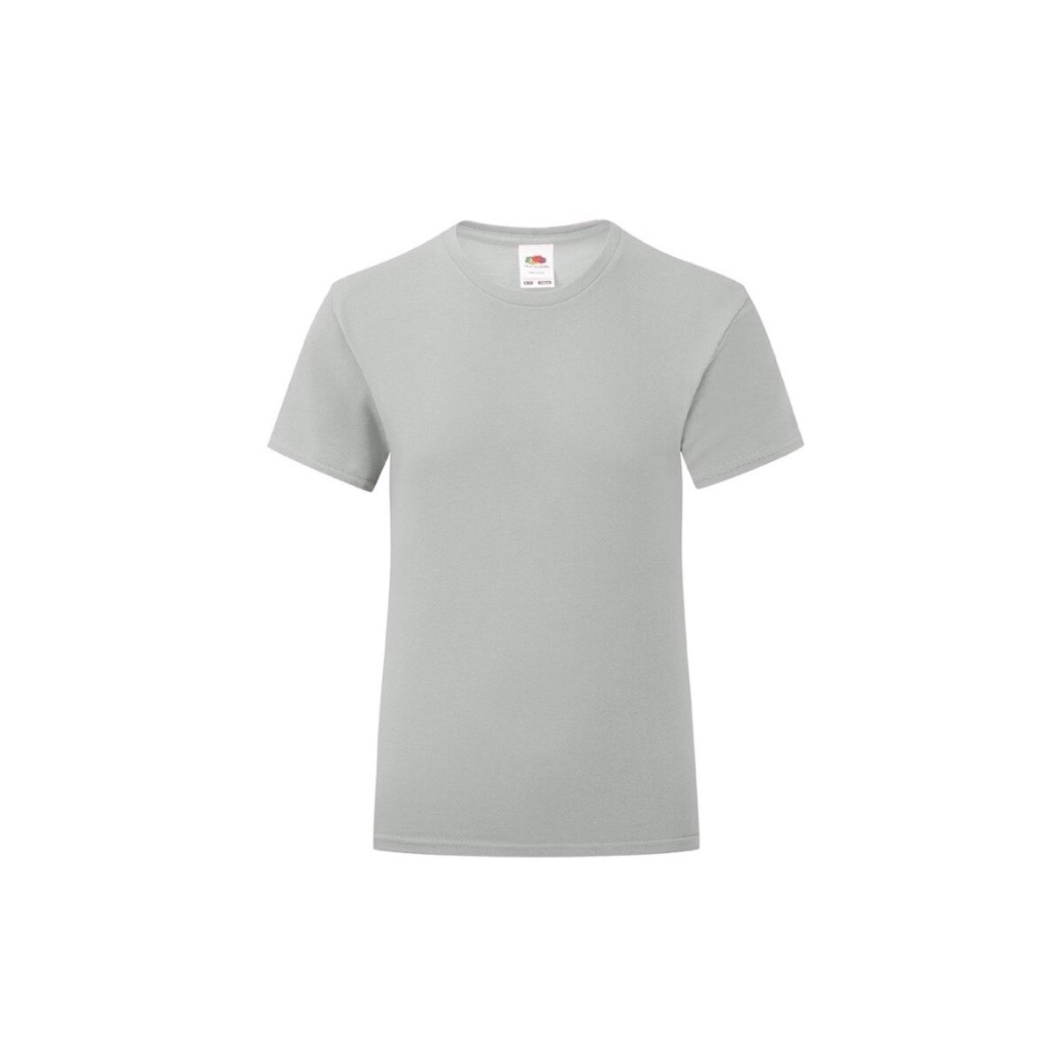 Tricou pentru Fete Fruit of the Loom Iconic, Bumbac, Gri, 7-8 Ani