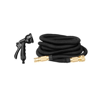 Set Furtun de Gradina Extensibil, cu Pistol, conector din cupru si husa de depozitare, 5-15m, negru Set Furtun de Gradina Extensibil, cu Pistol, conector din cupru si husa de depozitare, 5-15m, negru