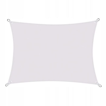 Copertina parasolar, dreptunghiulara, inele metalice, gri deschis, 3x2 m, Springos Copertina parasolar, dreptunghiulara, inele metalice, gri deschis, 3x2 m, Springos