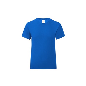 Tricou pentru Fete Fruit of the Loom Iconic, Bumbac, Albastru, 14-15 Ani Tricou pentru Fete Fruit of the Loom Iconic, Bumbac, Albastru, 14-15 Ani
