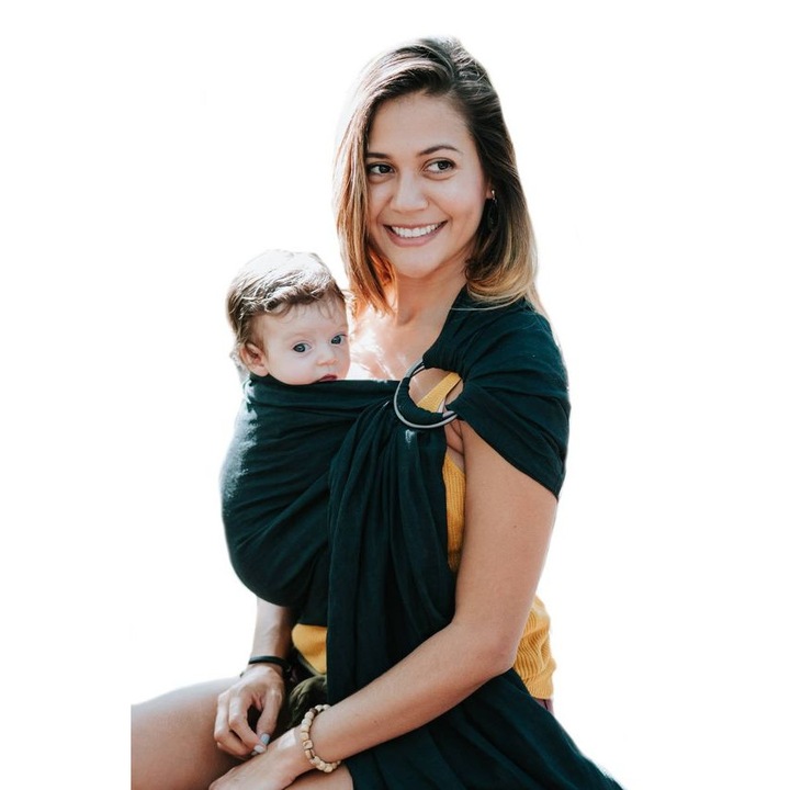 Слинг за бебе Капинката, черен