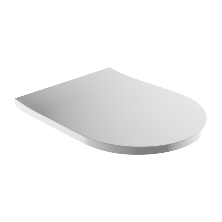 Capac Wc OMNIRES TAMPA, Duroplast, Soft close, Alb Lucios, 46 x 36