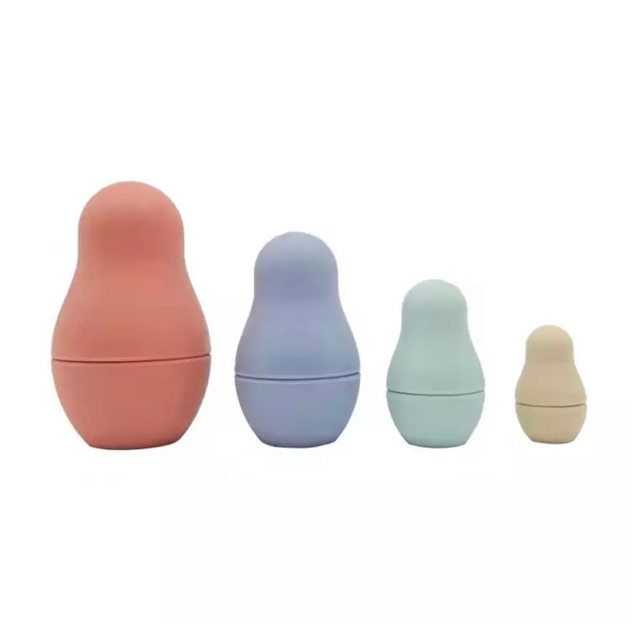 Jucarie tip “Matryoshka” nuante calde din silicon alimentar