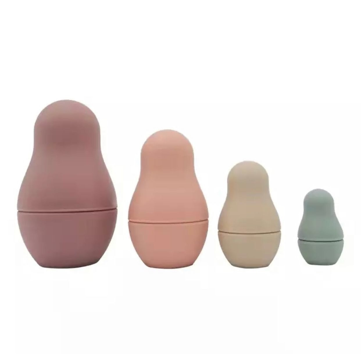Jucarie tip “Matryoshka” visiniu din silicon alimentar