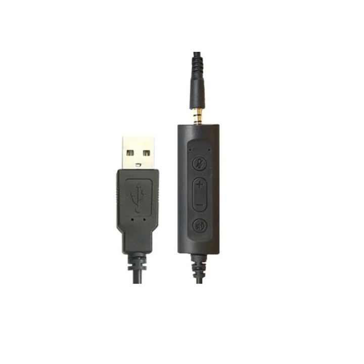Controler multifunctional, adaptor jack 3.5mm la USB, pentru casca, 1.5m