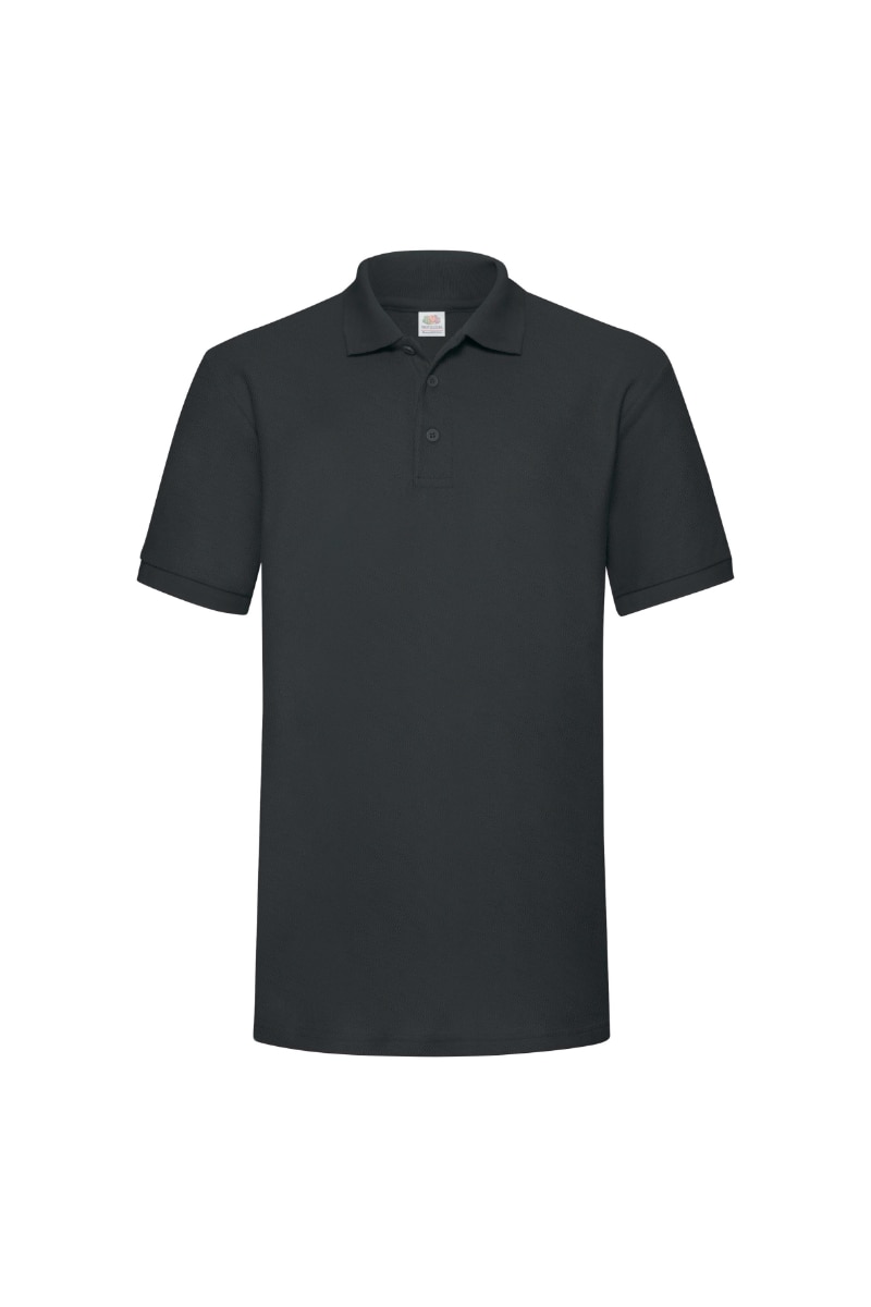 Tricou Fruit Of The Loom Heavy Polo, Poliester/Bumbac, Negru