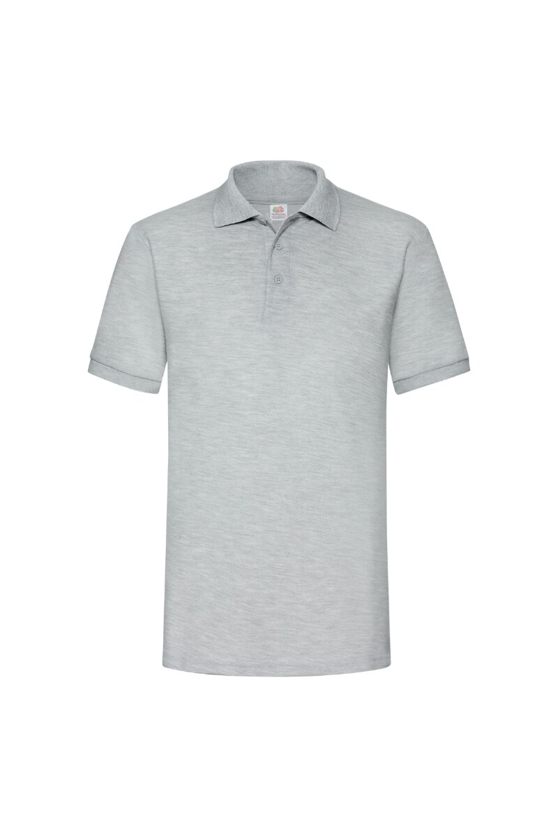 Tricou Fruit Of The Loom Heavy Polo, Poliester/Bumbac, Gri deschis, Gri deschis