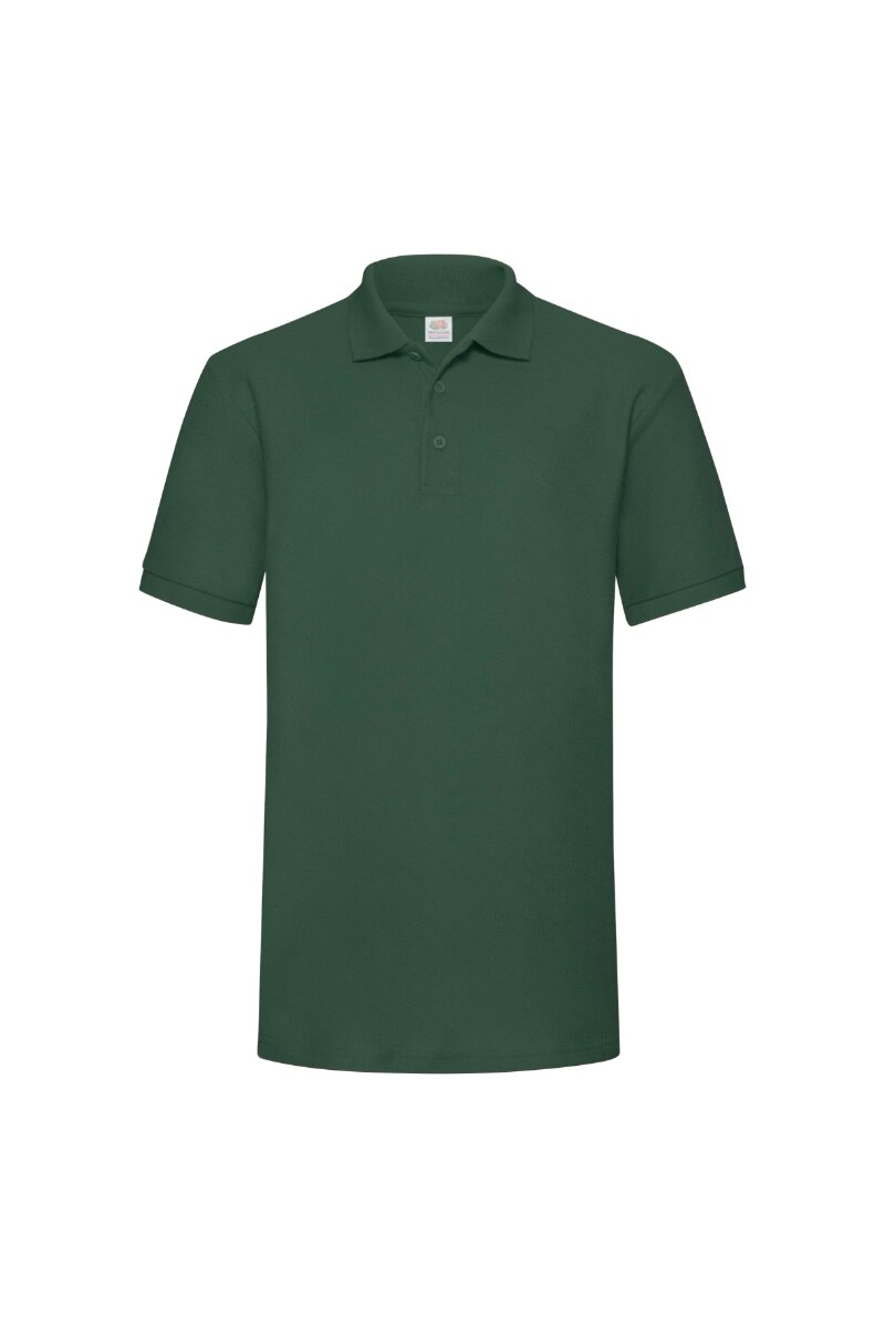 Tricou Fruit Of The Loom Heavy Polo, Poliester/Bumbac, Verde inchis, Verde inchis