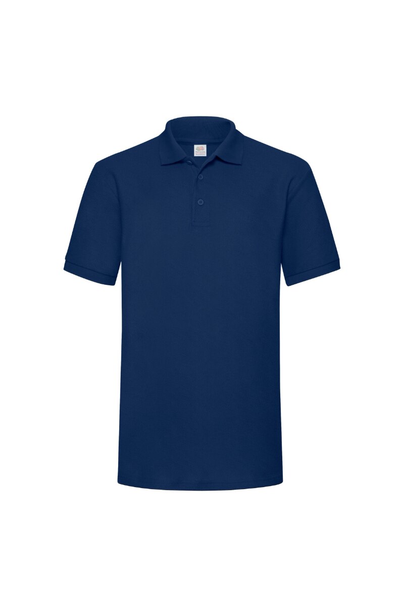 Tricou Fruit Of The Loom Heavy Polo, Poliester/Bumbac, Albastru inchis, Albastru inchis