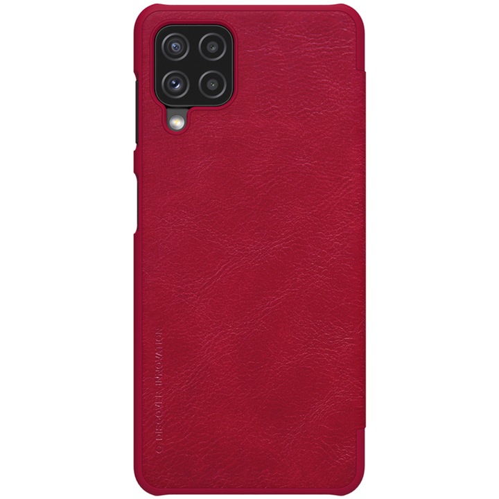 Кейс за Samsung Galaxy A22 4G, Nillkin QIN Leather Case, червен