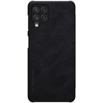 Husa din piele Qin, compatibil cu Samsung Galaxy A22 4G, Negru Husa din piele Qin, compatibil cu Samsung Galaxy A22 4G, Negru