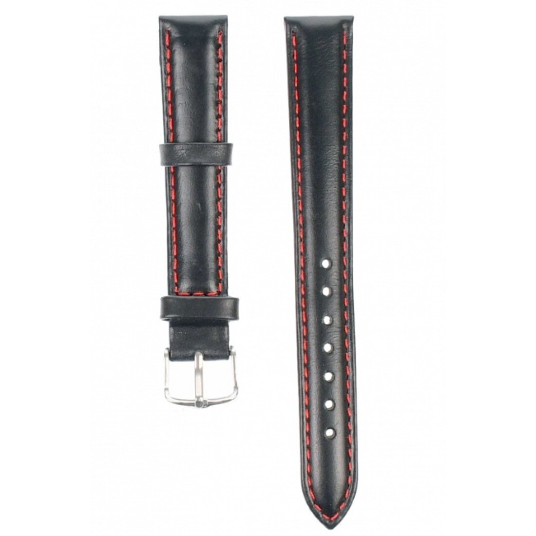 Curea de ceas din piele, 10 mm x 17 cm, negru - 60812X10NR