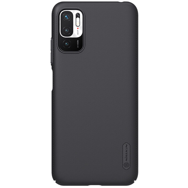 Husa protectie spate din plastic texturat negru, pentru Xiaomi Note 10 5G/ Note 10T- Nillkin Frosted Shield