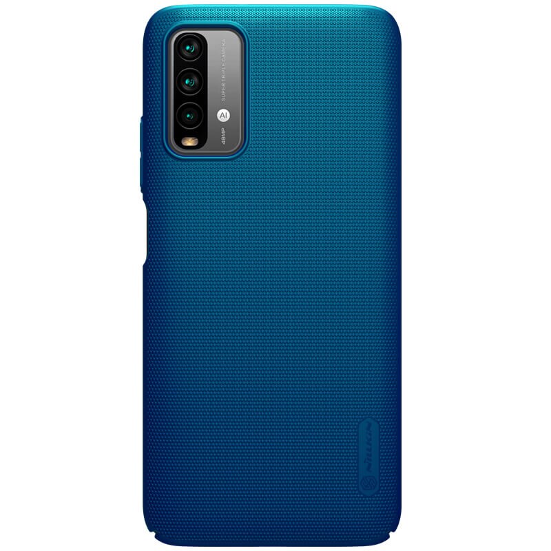 Husa protectie spate din plastic texturat albastru, pentru Xiaomi Mi 9T/ Mi 9 Power- Nillkin Frosted Shield