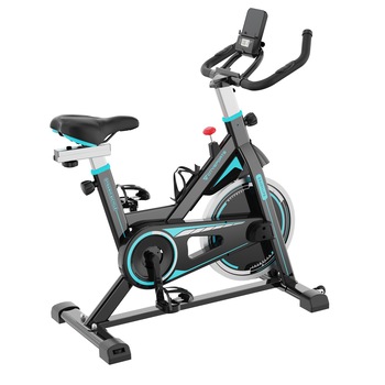 Bicicleta fitness, CITYSPORTS, Reglabila, Afisaj LCD, Greutate maxima 120 kg, Negru/Turcoaz Bicicleta fitness, CITYSPORTS, Reglabila, Afisaj LCD, Greutate maxima 120 kg, Negru/Turcoaz