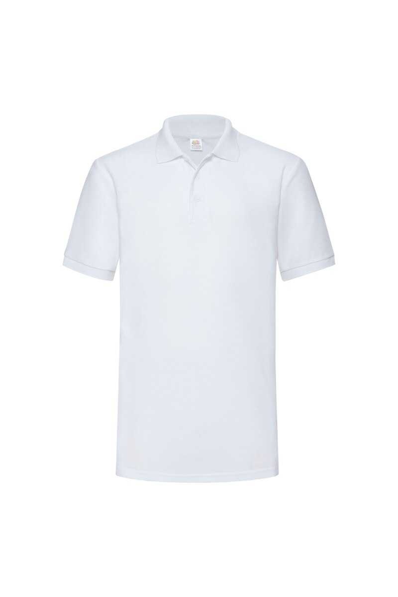 Tricou Fruit Of The Loom Heavy Polo, Poliester/Bumbac, Alb