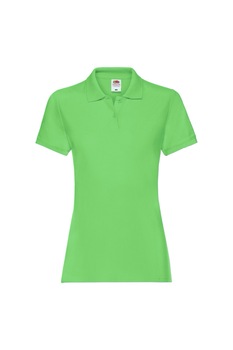 Tricou polo cu maneca scurta dama Fruit of the Loom Premium, Bumbac, Verde lime, Verde lime Tricou polo cu maneca scurta dama Fruit of the Loom Premium, Bumbac, Verde lime, Verde lime