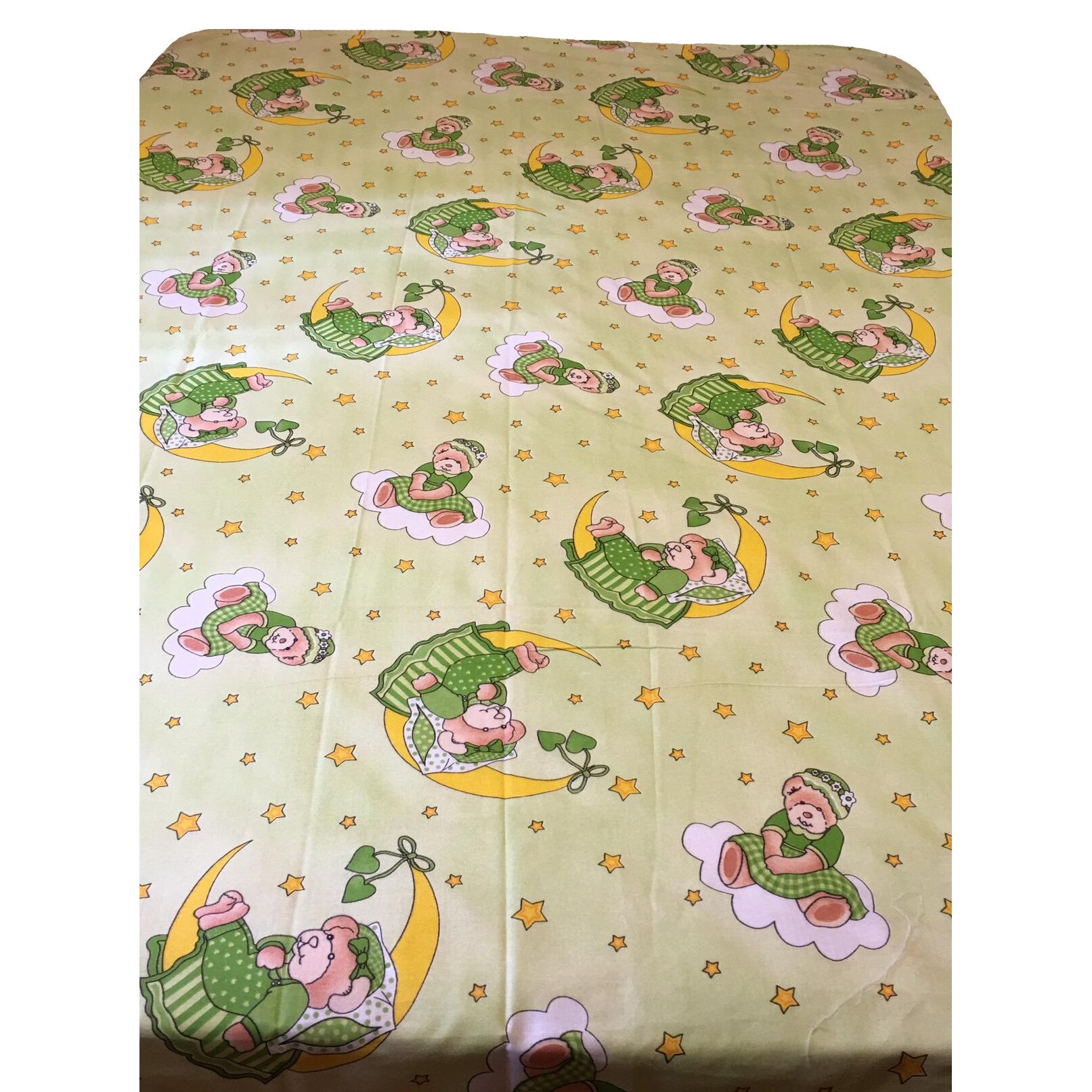 Cearceaf verde 140x215cm pentru pat single, pentru saltea de 90 cm, 