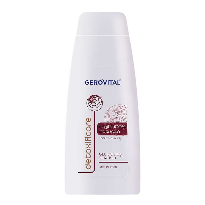 Душ гел Gerovital, 100% естествена глина, 750 мл