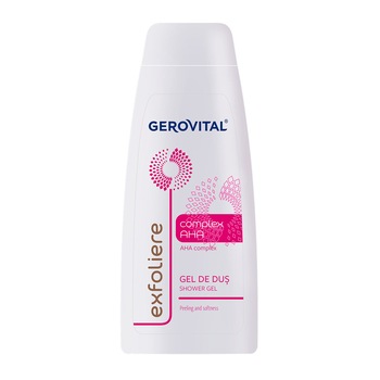 Gel de dus Gerovital Complex AHA, 400 ml Gel de dus Gerovital Complex AHA, 400 ml