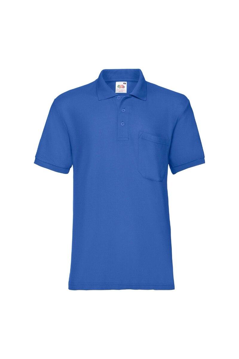 Tricou Fruit Of The Loom Pocket Polo, Poliester/Bumbac, Albastru