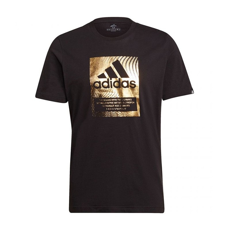 Tricou Adidas Foil Logo GS6316, Barbati, Negru
