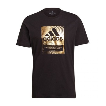 Tricou Adidas Foil Logo GS6316, Barbati, Negru Tricou Adidas Foil Logo GS6316, Barbati, Negru