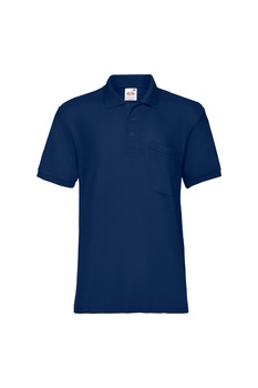Tricou Fruit Of The Loom Pocket Polo, Poliester/Bumbac, Bleumarin, Bleumarin Tricou Fruit Of The Loom Pocket Polo, Poliester/Bumbac, Bleumarin, Bleumarin