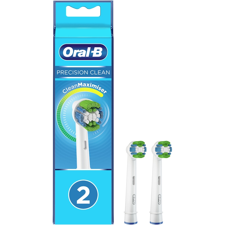 Резерва за ел. четка за зъби Oral-B Precision Clean, 2 броя, CleanMaximiser