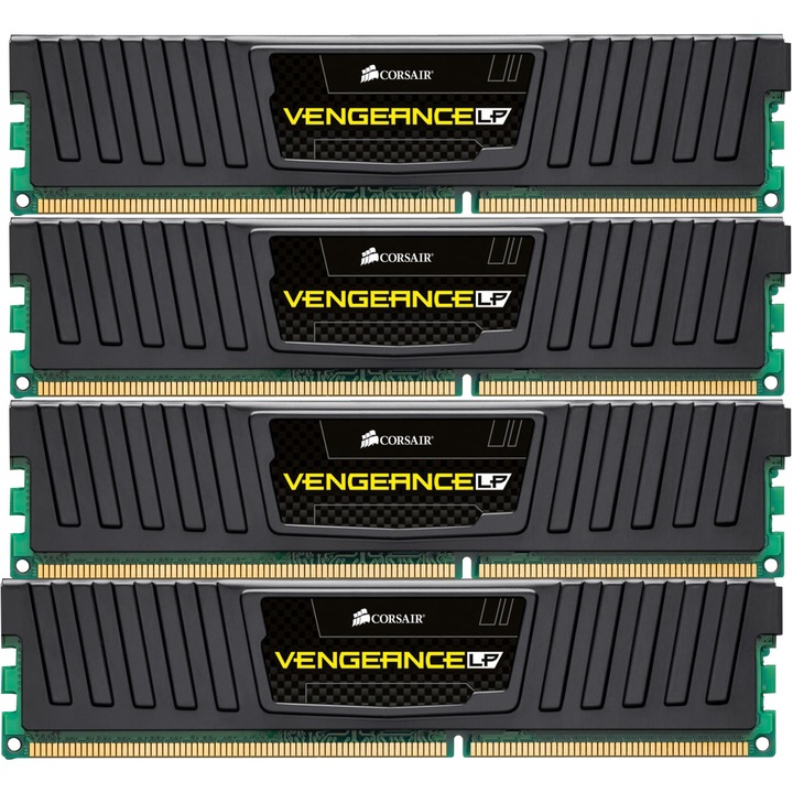 Kit Dual Channel Corsair 16GB (4 x 4GB), DDR3, 1600MHz, Radiator