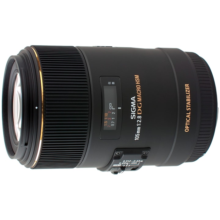 Obiectiv Sigma 105mm f/2.8 EX DG OS HSM Macro, compatibil Nikon
