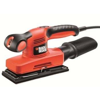Slefuitor cu vibratii Black&Decker KA320EKA, 240 W, turatie reglabila, 14.000 oscilatii/min 92x230 mm dimensiune lucru Slefuitor cu vibratii Black&Decker KA320EKA, 240 W, turatie reglabila, 14.000 oscilatii/min 92x230 mm dimensiune lucru