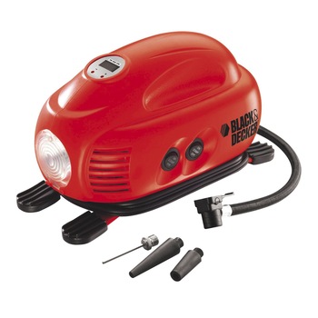 Compresor auto Black & Decker ASI200, 8,27 bar, adaptor 12V DC Compresor auto Black & Decker ASI200, 8,27 bar, adaptor 12V DC