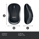 Mouse Logitech M185, USB, Swift Grey