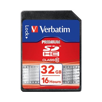 Card de memorie Verbatim SDHC 32GB, Clasa 10 Card de memorie Verbatim SDHC 32GB, Clasa 10