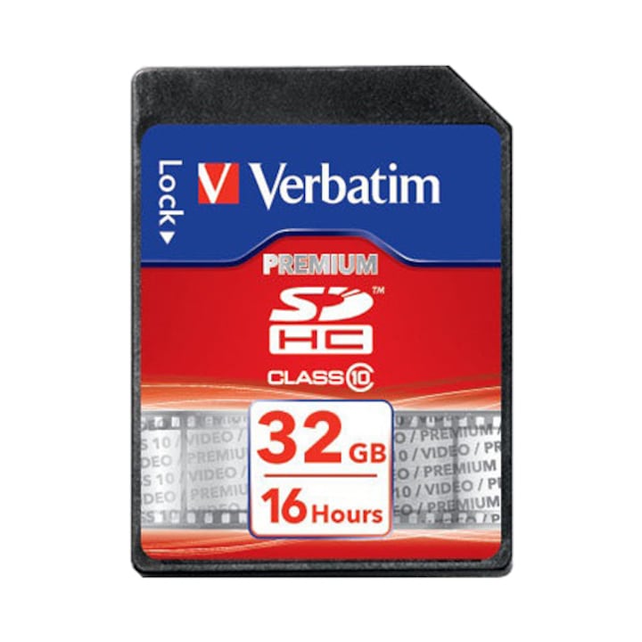 Card de memorie Verbatim SDHC 32GB, Clasa 10