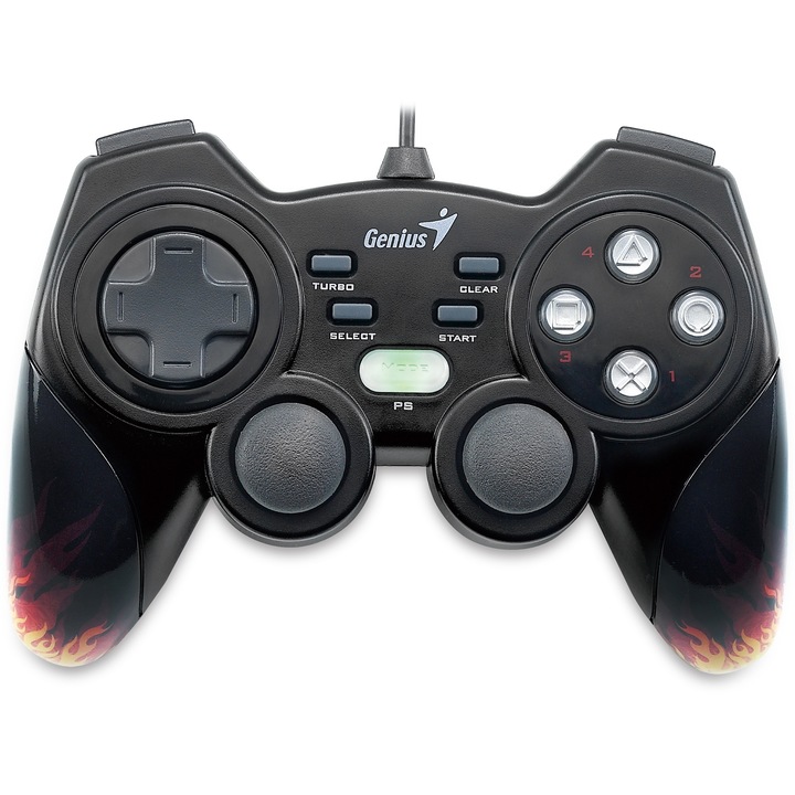 Gamepad Genius MaxFire Blaze 3, compatibil PC & PS3, USB