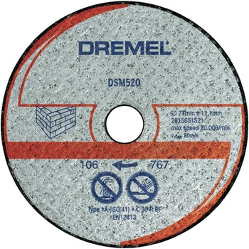 Disc abraziv pentru zidarie Dremel DSM 520 Disc abraziv pentru zidarie Dremel DSM 520