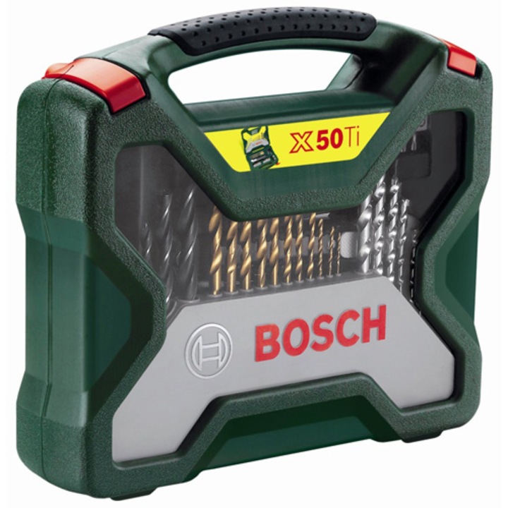 Set 50 accesorii Bosch X-line Titanium